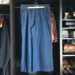 Frame Darted Wide Leg Jeans- Rinse